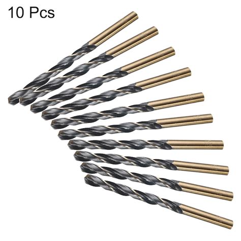 Unique Bargains 10pcs Titanium Twist Drill Bit 1/16 Inch Drilling Dia ... - balustradellc