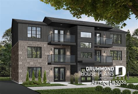 Unique Modern Multi-Family and Multi-Unit House Plan Collections - balustradellc