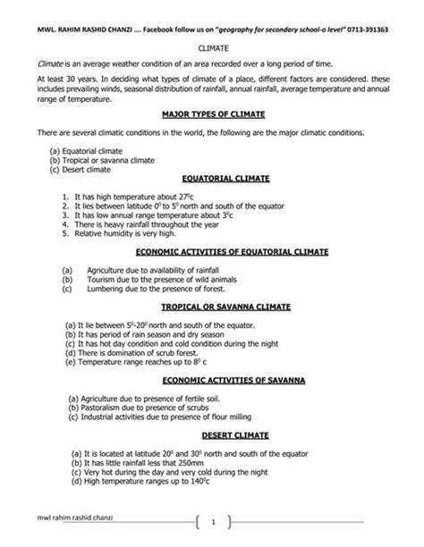 UNIT 1 CLIMATE: FACTORS AND CLASSIFICATION SARA1303 - wintechmobiles.com