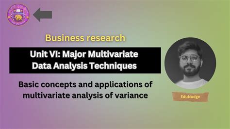 UNIT VI: Multivariate & Time Series Analysis Fundamentals and Techniques - wintechmobiles.com