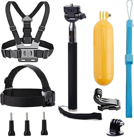 Universal Action Camera Accessories Bundle Head Chest Strap - balustradellc