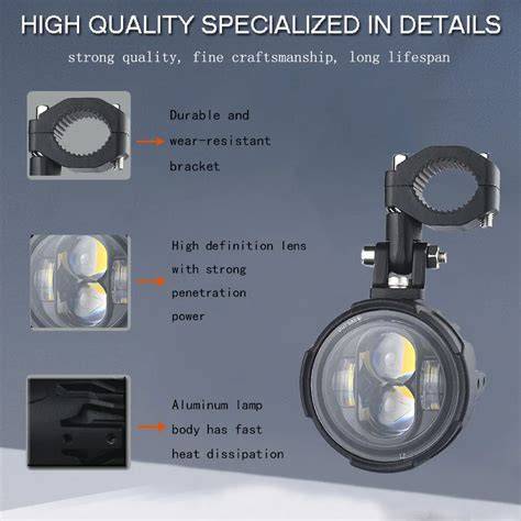 Universal Car Motorcycle Headlight Fog light Moto LED Auxiliary Fog ... - raincitystudios.com