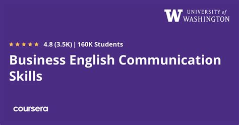 University of Washington Free English Skills Course for Business ... - balustradellc