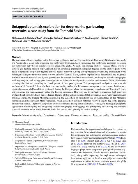Untapped potentials exploration for deep-marine gas-bearing - raincitystudios.com