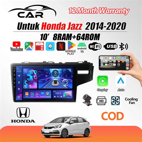 Untuk Honda Jazz 2014-2020 GK5 8G+64G Android 15 ... - Shopee … - raincitystudios.com