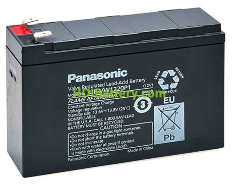 UP-VW1220P1 Panasonic, Batería Recargable, 12 V, Plomo y Ácido …