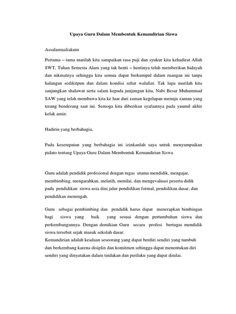 UPAYA GURU DALAM MENGOPTIMALKAN KEMANDIRIAN - balustradellc