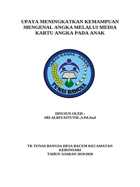 Upaya Meningkatkan Kemampuan Mengenal Angka Melalui Media Kartu Angka ... - balustradellc