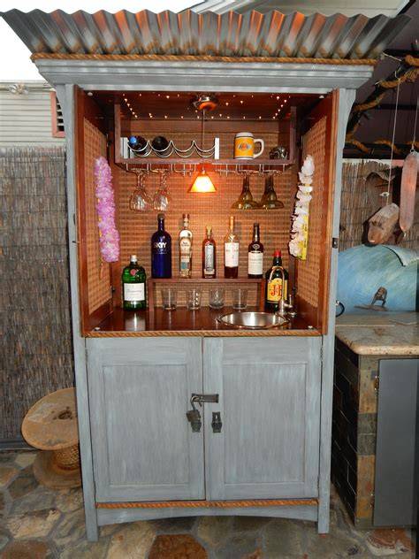 Upcycle a Hutch Into an Outdoor Bar and Buffet - HGTV - raincitystudios.com