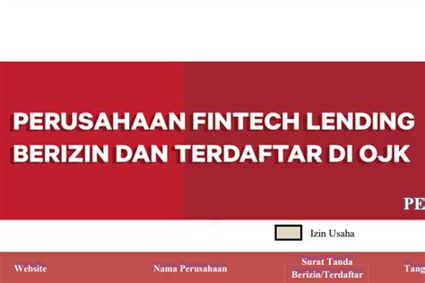 Update, Ini Daftar 121 Fintech Lending Terdaftar dan … - balustradellc