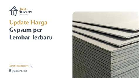 Update Harga Gypsum per Lembar Terbaru - Jasa Tukang - raincitystudios.com