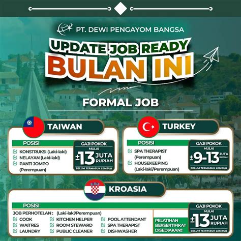 Update Job Luar Negeri Terbaru - Januari 2025 - balustradellc