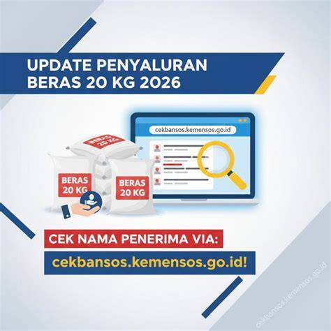 Update Penyaluran Beras 20 Kg 2026, Cara Cek Nama di cekbansos.kemensos ... - raincitystudios.com