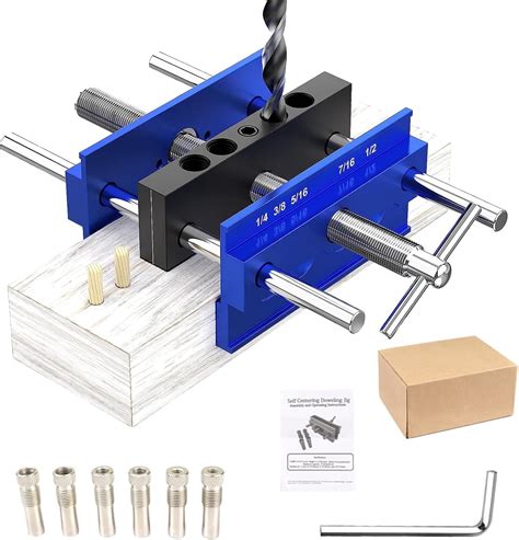 Upgraded 6.7 inch Self Centering Doweling Jig Kit, Drill Jig For ... - balustradellc