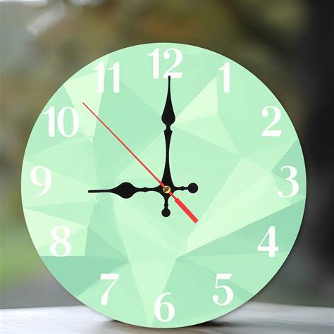 Upon playback mint-green wall clock performing second hand ... - Alamy - muktibox.com