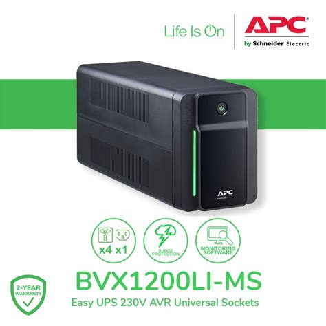 UPS APC Easy BVX1200LI-MS - 1200VA/650W, 230V, AVR, … - raincitystudios.com