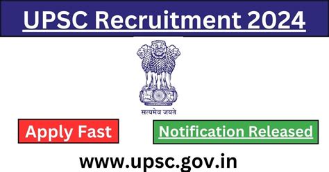 UPSC Recruitment 2024 37 Photographic Officer Posts