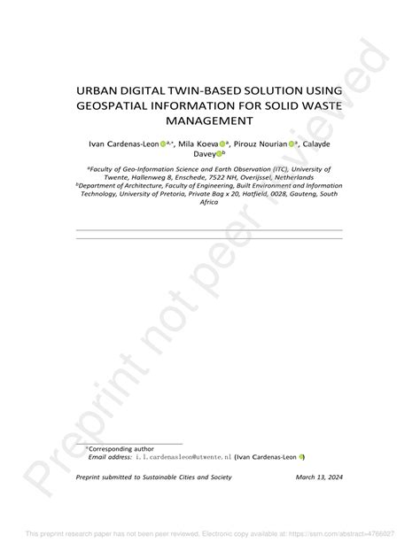 Urban digital twin-based solution using geospatial information for ... - wintechmobiles.com