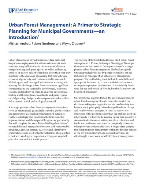 Urban forest management: A primer to strategic planning for municipal ... - raincitystudios.com