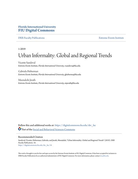 Urban Informality: International Trends and Policies to Address Land ... - balustradellc