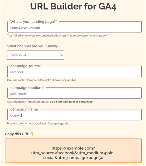 URL Builder for GA4 Create Perfect UTMs for GA4