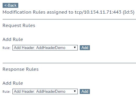 URL Modification Rules Can Be Assigned to Responses