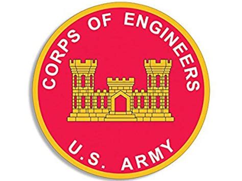 US ARMY CORPS OF ENGINEERS CASTLE INSIGNIA Medallion