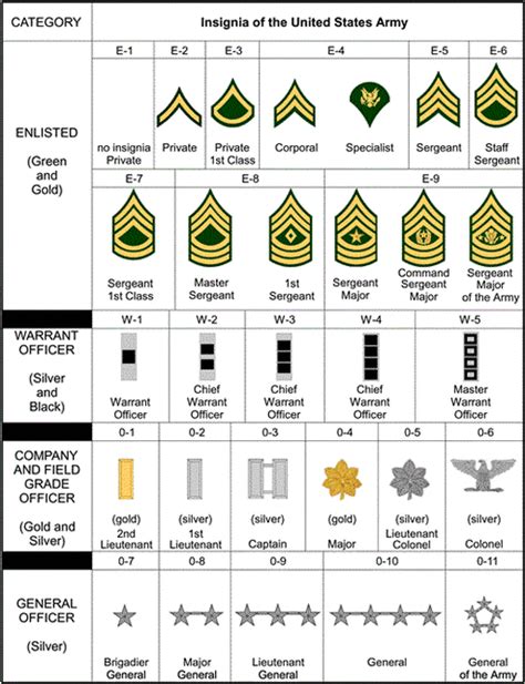 US Armed Forces Rank And structure Chain Of Command