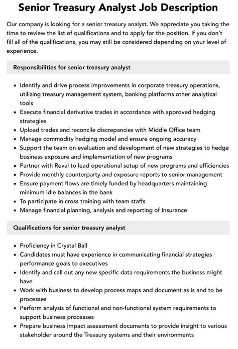 US Corporate Treasury Reporting Senior Analyst Job in New York, NY …