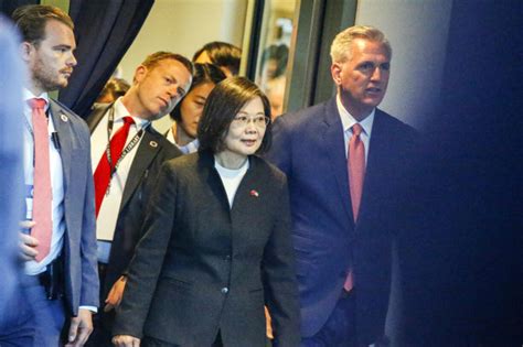 US House leader and Taiwan president meet as China protests