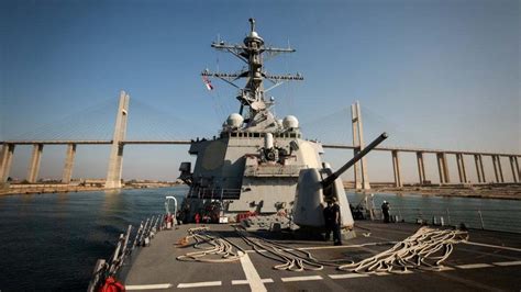 US Navy warship shoots down drone from Yemen over the Red Sea