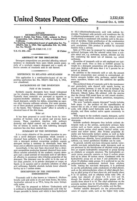 US Patent Application for DETERGENT COMPOSITION Patent …