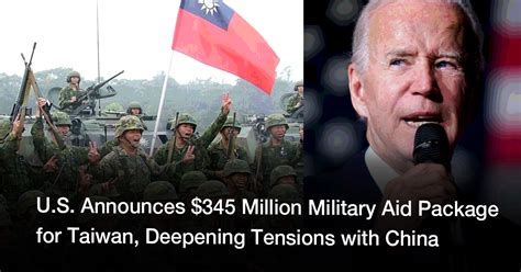 US announces $345 million military aid package for Taiwan