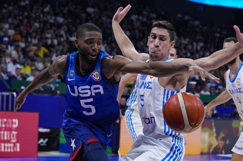 US eases past Greece 109-81 at Basketball World Cup to advance to the second round