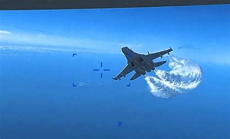 US military releases footage of Russian fighter jet forcing down American drone over Black Sea