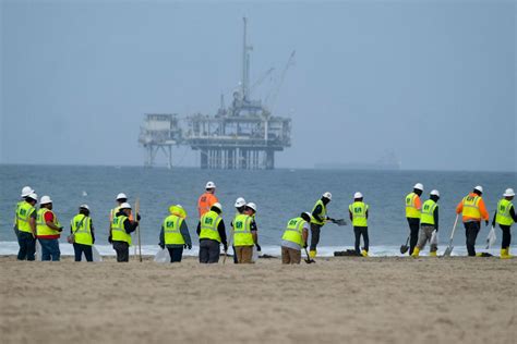 US officials want ships to anchor farther from California undersea pipelines, citing 2021 oil spill