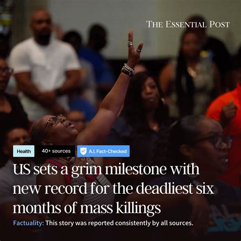 US sets a grim milestone with new record for the deadliest six months of mass killings