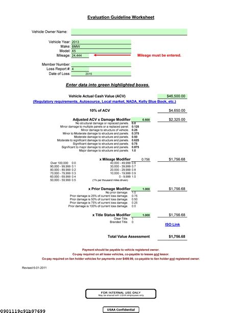 USAA Diminished Value Formula Appraisal Engine Inc