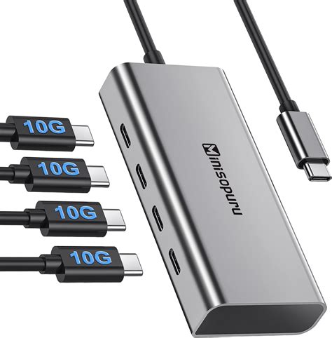 USB C Hub,4-Port Mini USBC Dongle(1 USB3.0.3 USB2.0),with USB …