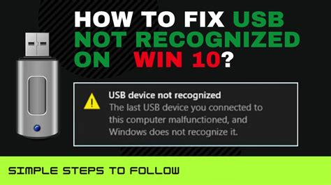 USB Device Not Recognized on Windows 10,8,7 How to Fix wowtechub