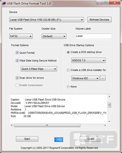 USB Flash Drive Format Tool (free version) download for PC