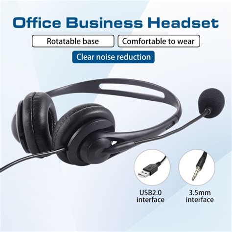USB Headset Noise Cancellation USB Call Center Headphone With ... - balustradellc
