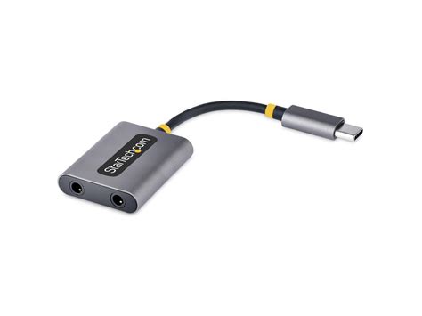 USB Type-C to 2x 3.5mm Audio Adapter USBC-AUDIO-SPLITTER - balustradellc