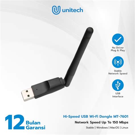 USB Wifi Dongle Adapter Unitech 150Mbps - Antena Penangkap Sinyal … - muktibox.com
