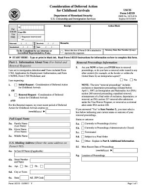USCIS I821D Instructions 2017 Fill and Sign Printable Template