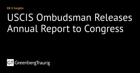 USCIS Responses to Annual Reports to Congress USCIS