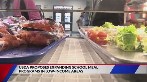 USDA proposes expanding school meal programs in low-income areas