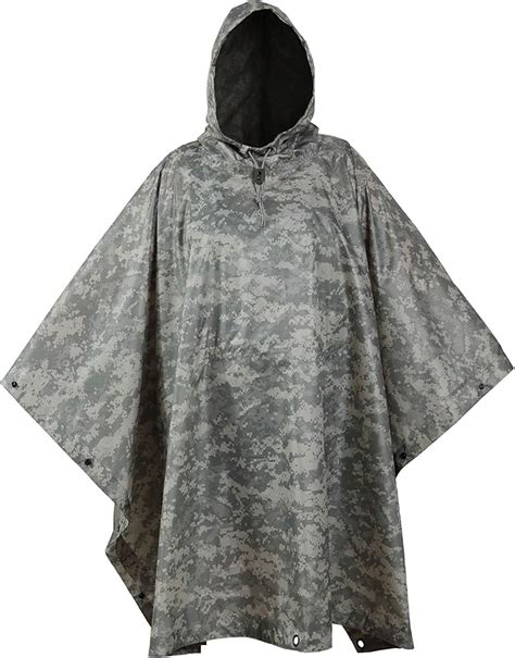 USGI Industries Military Style Poncho Multi Use Rip Stop Camouflage ... - balustradellc