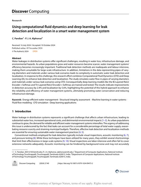 Using computational fluid dynamics and deep learning for leak detection ... - coolestguyplanet.net