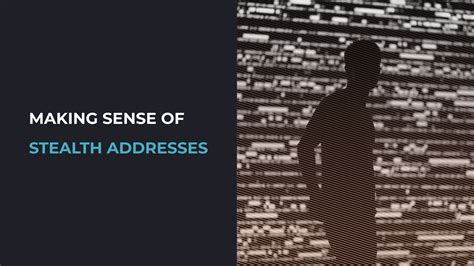 Using Stealth Addresses - coolestguyplanet.net